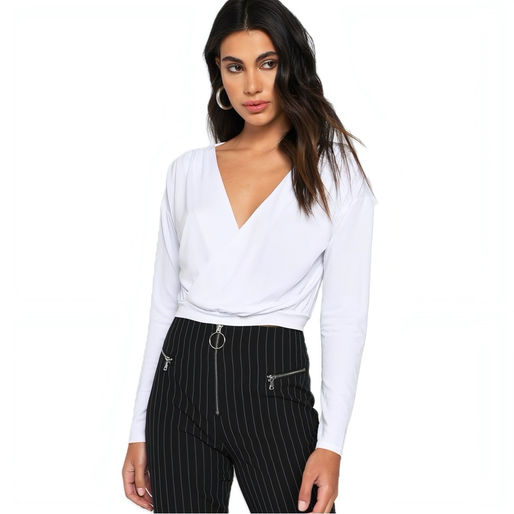 Tobi Plunging Crop Top